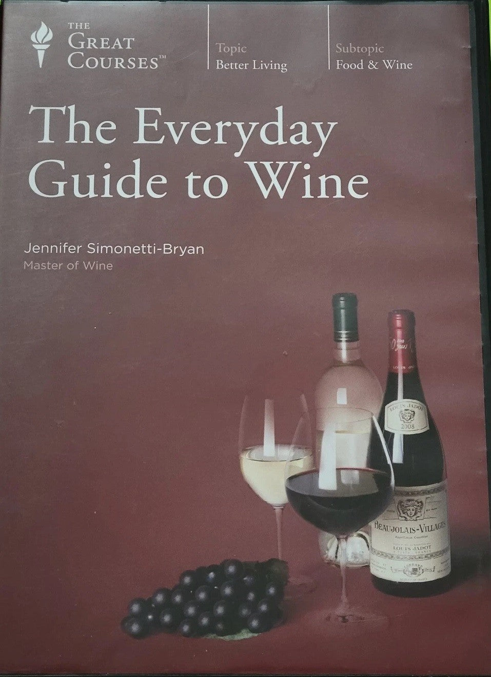 Great Courses The Everyday Guide to Wine DVD 4 Disc No Book