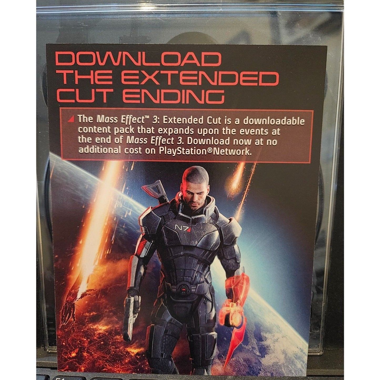 Mass Effect 3 (PS3) Missing Sleeve. Tested. No scratches.
