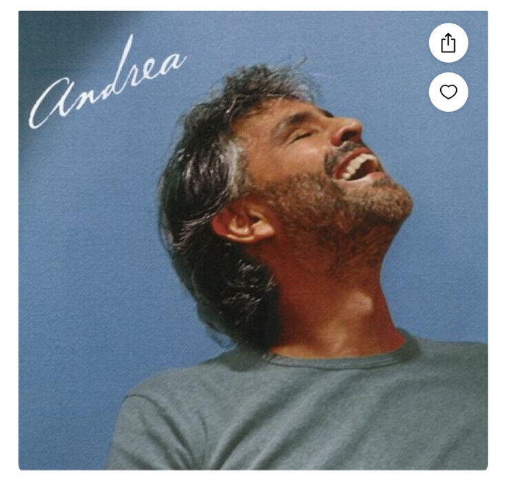 Andrea by Andrea Bocelli (CD, Nov-2004, Philips)