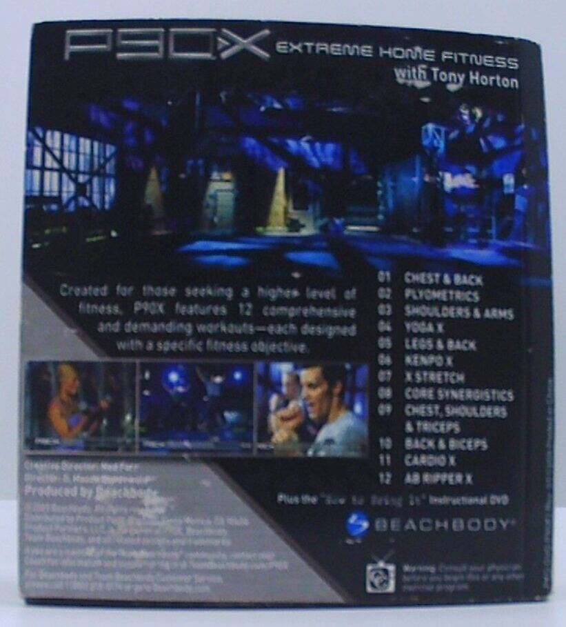 Beach Body Workout P90x Extreme Home Fitness 12 DVDs