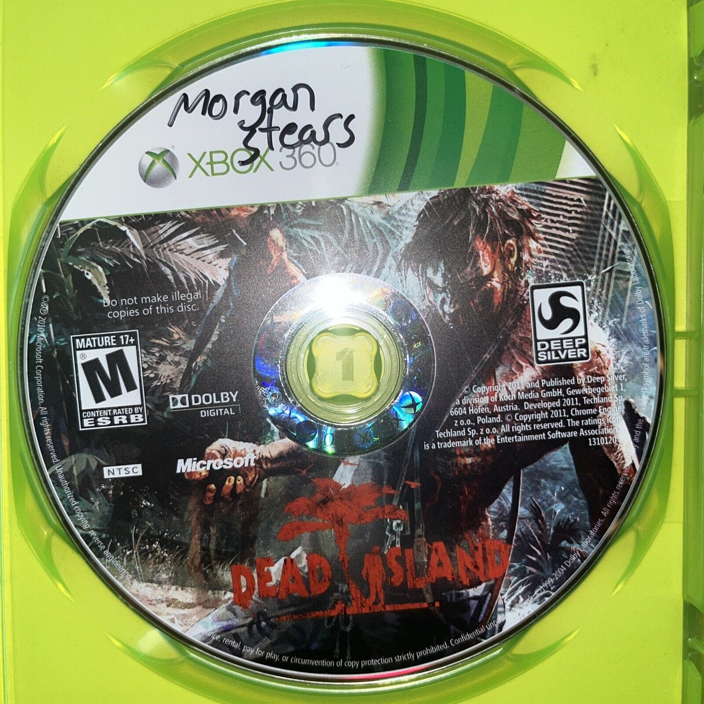 Dead Island (Microsoft Xbox 360, 2011) CIB. Name On Disc. With Manual New Case
