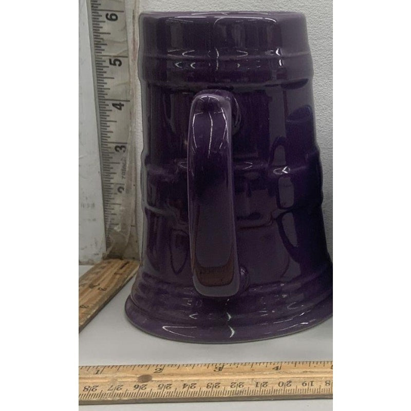 Longaberger Pottery Plum Wisteria Stein (super rare)