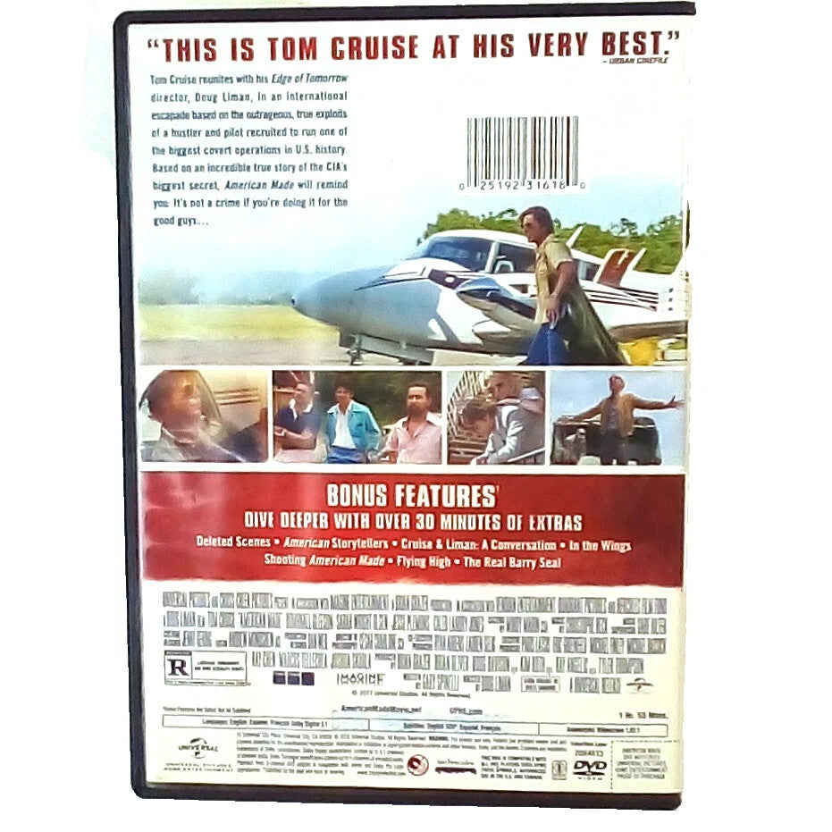 American Made (DVD) Tom Cruise