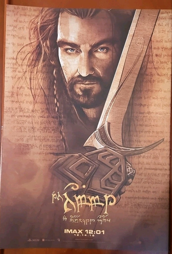 The Hobbit Movie Posters - Set of 4 - Original IMAX 2012 Limited Edition