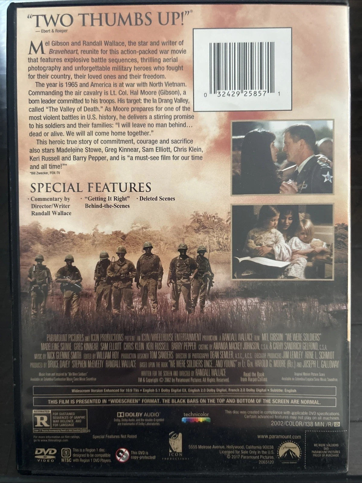 We Were Soldiers (DVD, 2002). Like New