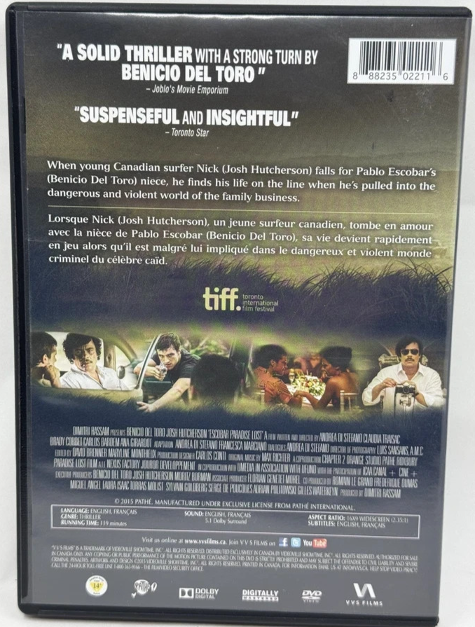 Escobar: Paradise Lost (DVD) new