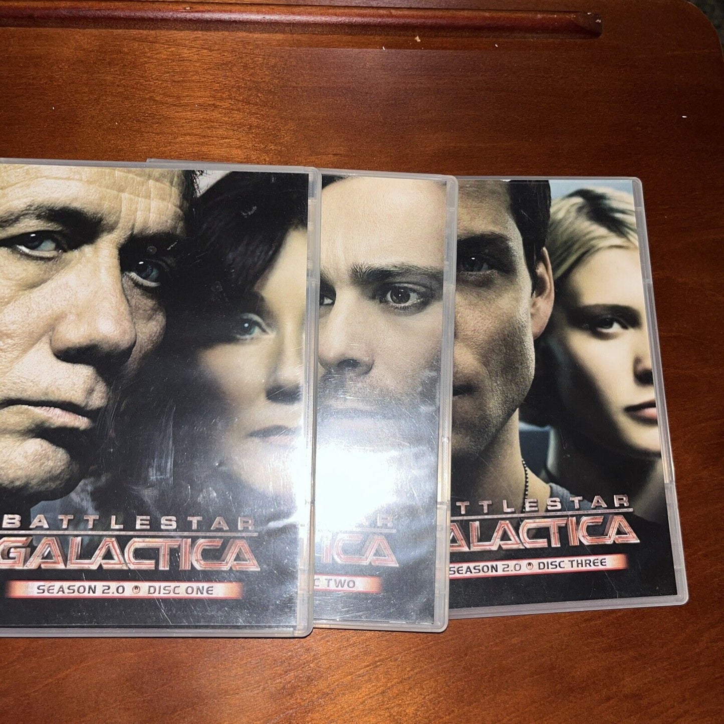 Battlestar Gallactica Season 2 Discs 1, 2 and 3