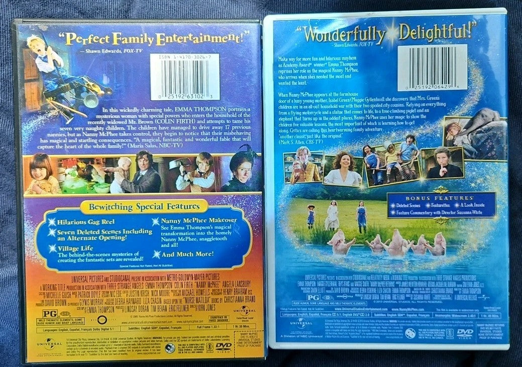 Nanny McPhee & Nanny McPhee Returns 2 Movie Family (DVD) Sealed
