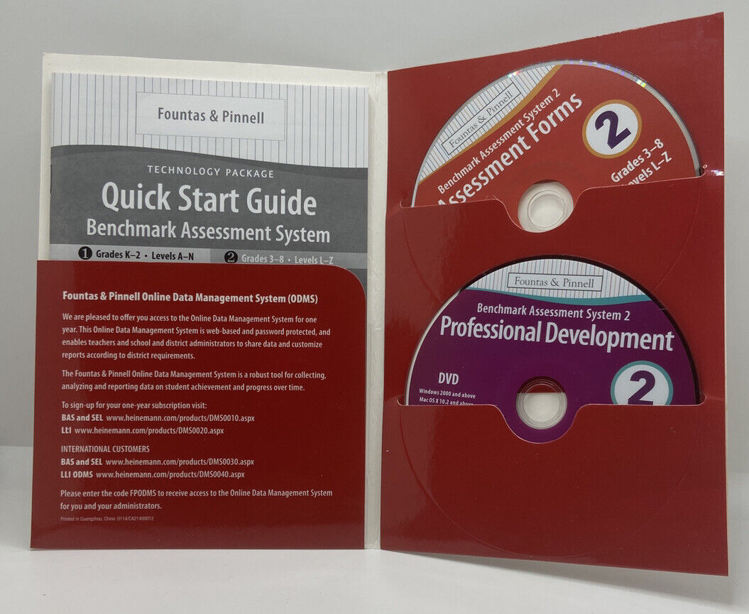 Benchmark Assessment System 1 & 2 Fountas & Pinnel A-Z