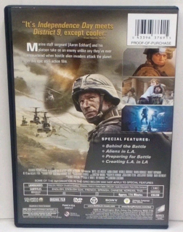 Battle Los Angeles (DVD, 2011) Tested. New Case