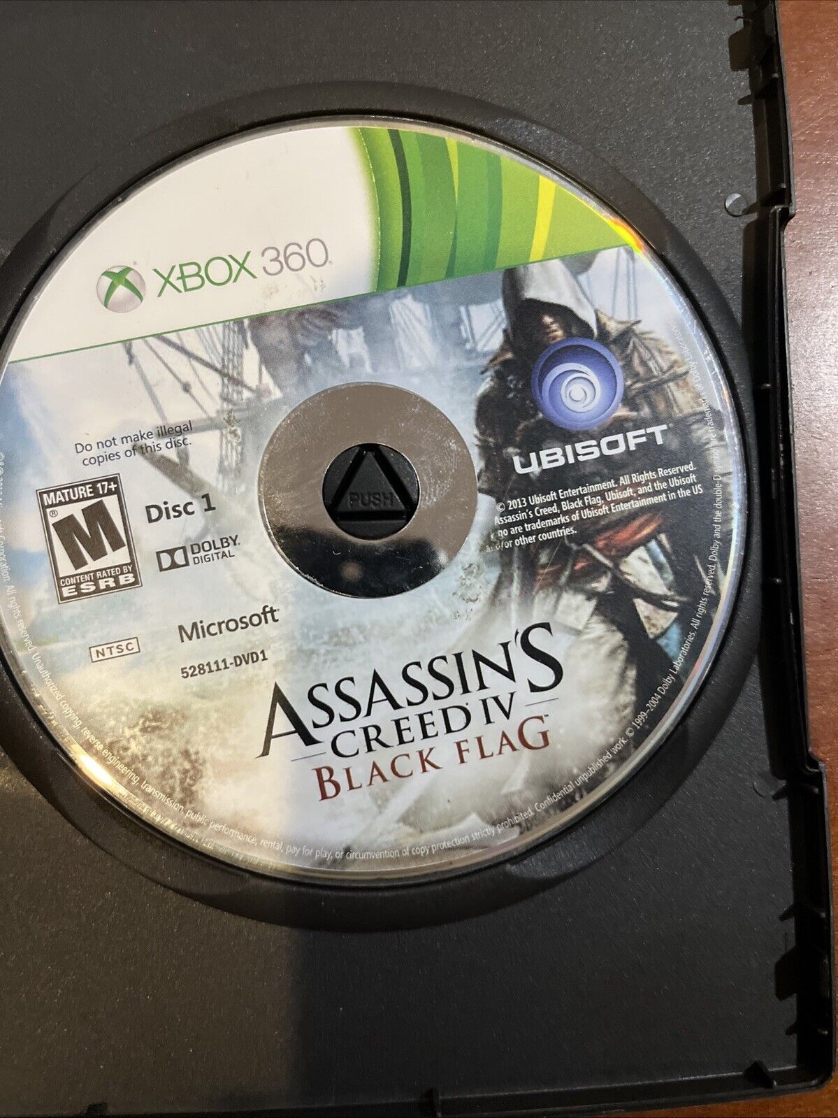 Assassins Creed Iv: Black Flag - Xbox 360 - No Artwork Or Manual. Tested.