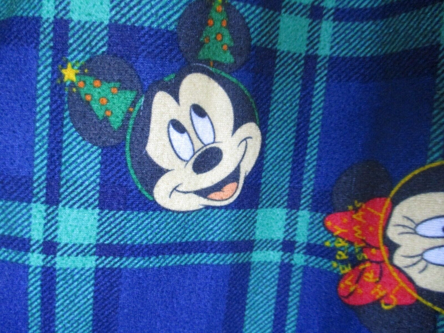 Disney Christmas Night Gown Flannel Child Mickey Minnie Size 6