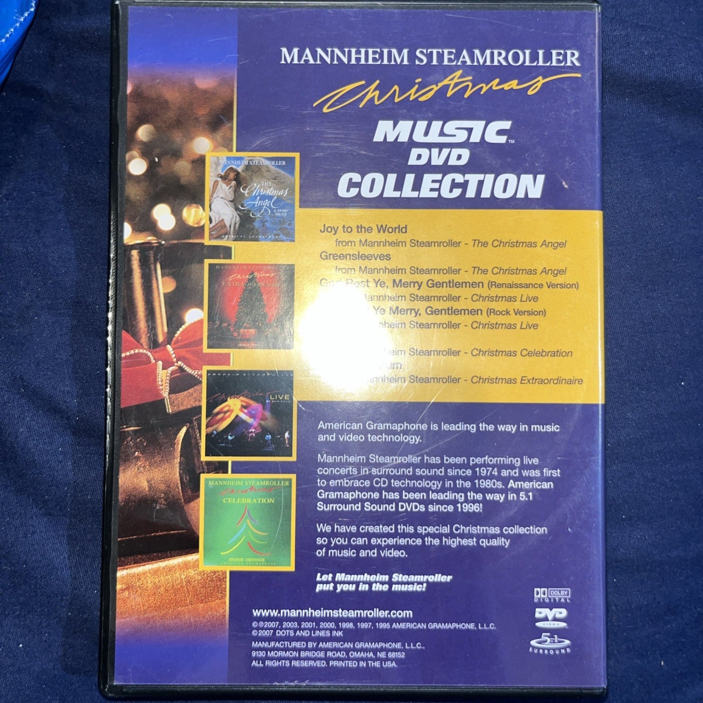 Mannheim Steamroller Christmas Music DVD Collection - NEW