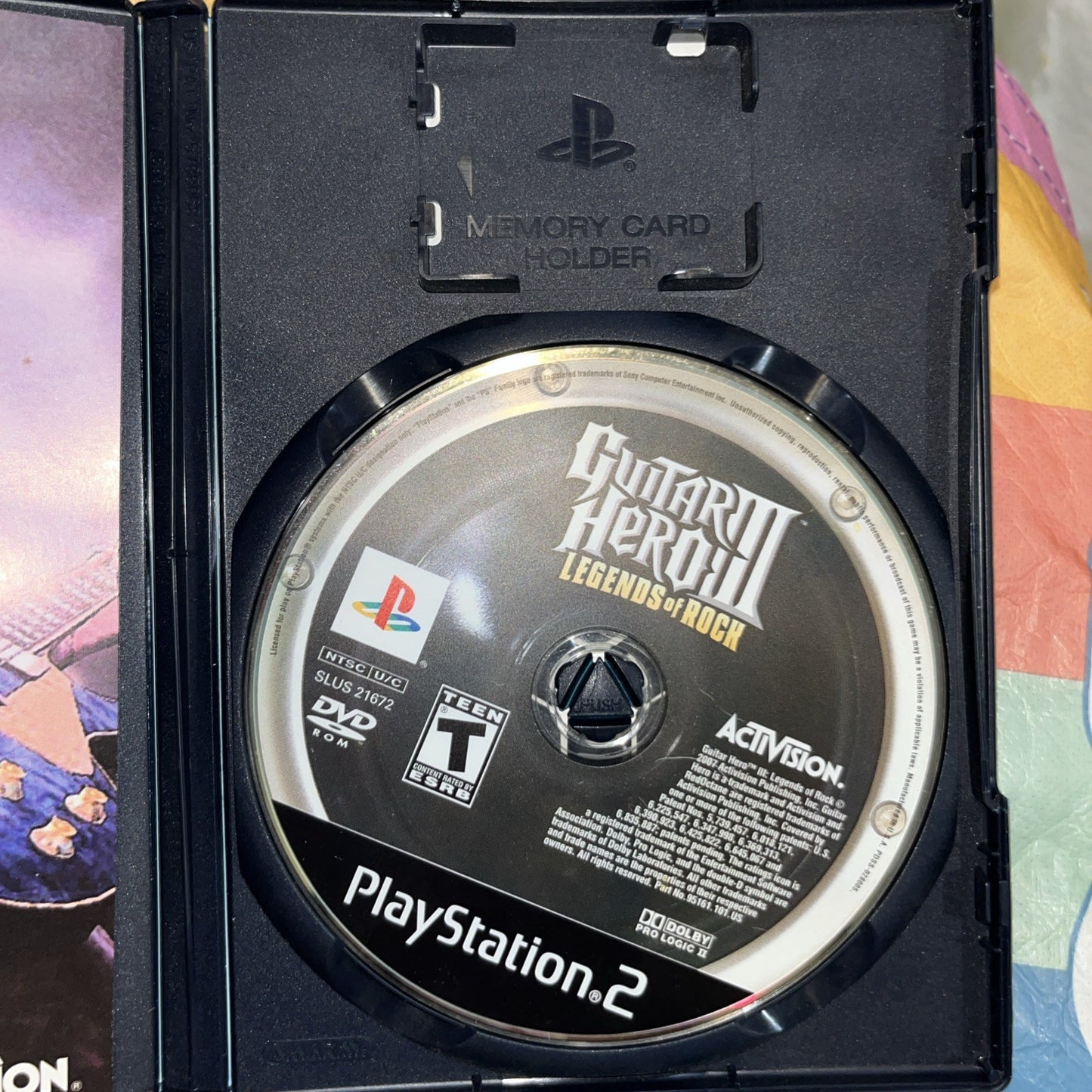 Guitar Hero III Legends Of Rock (PS2) Tested. Manual. Original Case