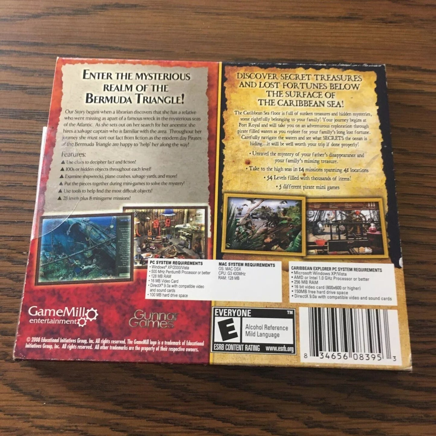 Caribbean Explorer Secrets of the Sea AND Bermuda Triangle (PC-CDRom) Brand New