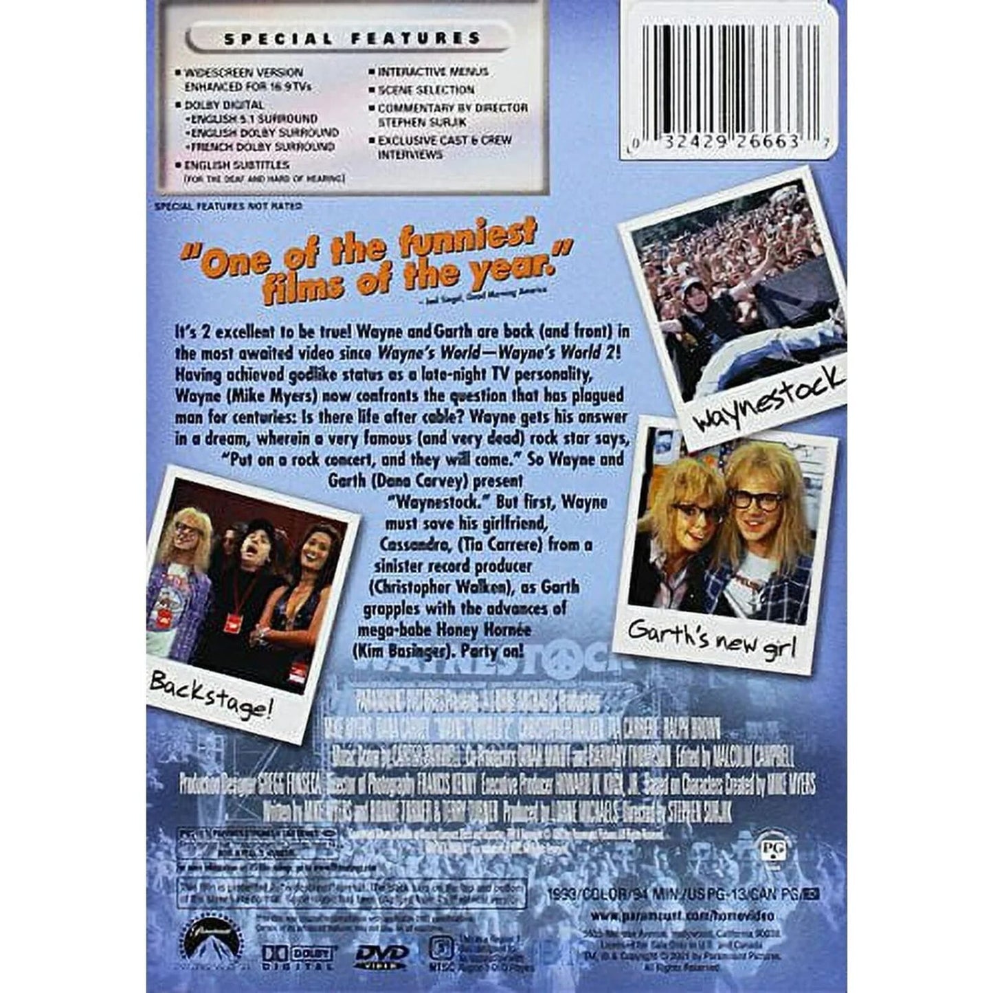 Wayne's World 2 (DVD) Brand New