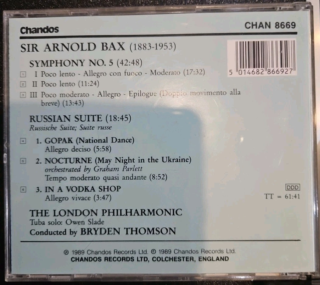 Thomson/Lso - Symphony No 5 Russian Suite - Thomson/Lso CD TIVG The Fast Free