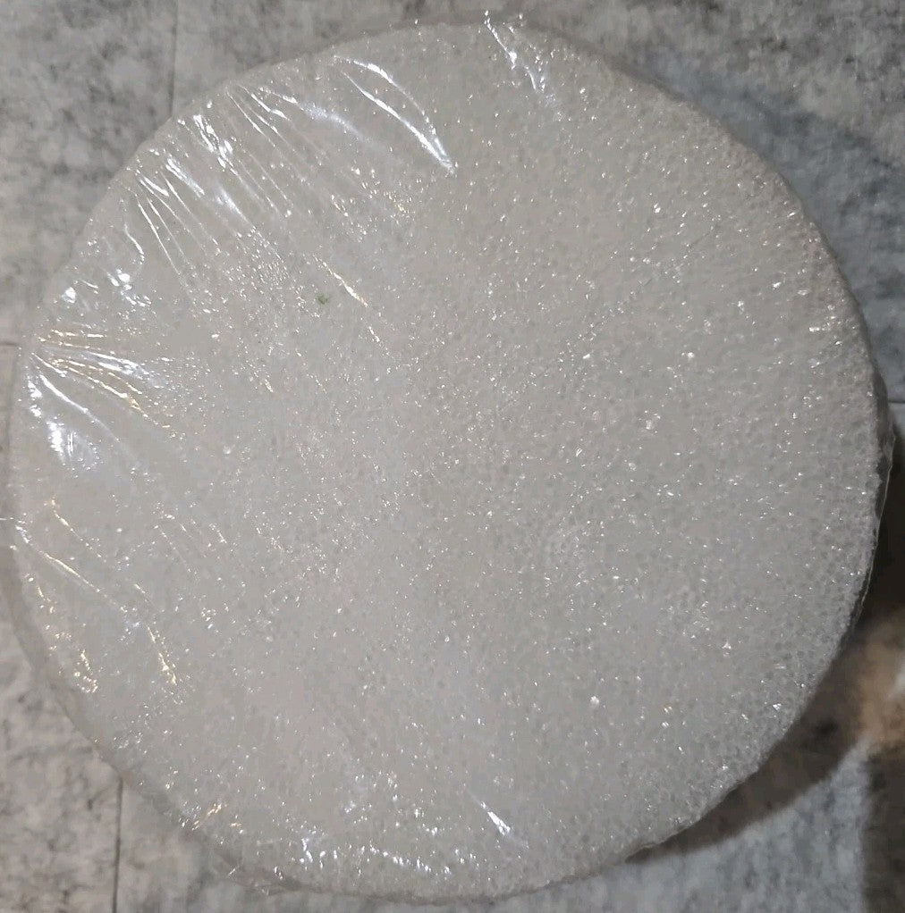 White Craft Foam Half Ball 2.8 x 5.8 for Projects Poking Cutting Painting