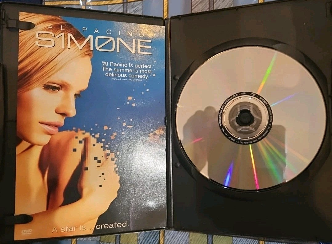 S1m0ne (DVD, 2003) Tested slim case cropped artwork.
