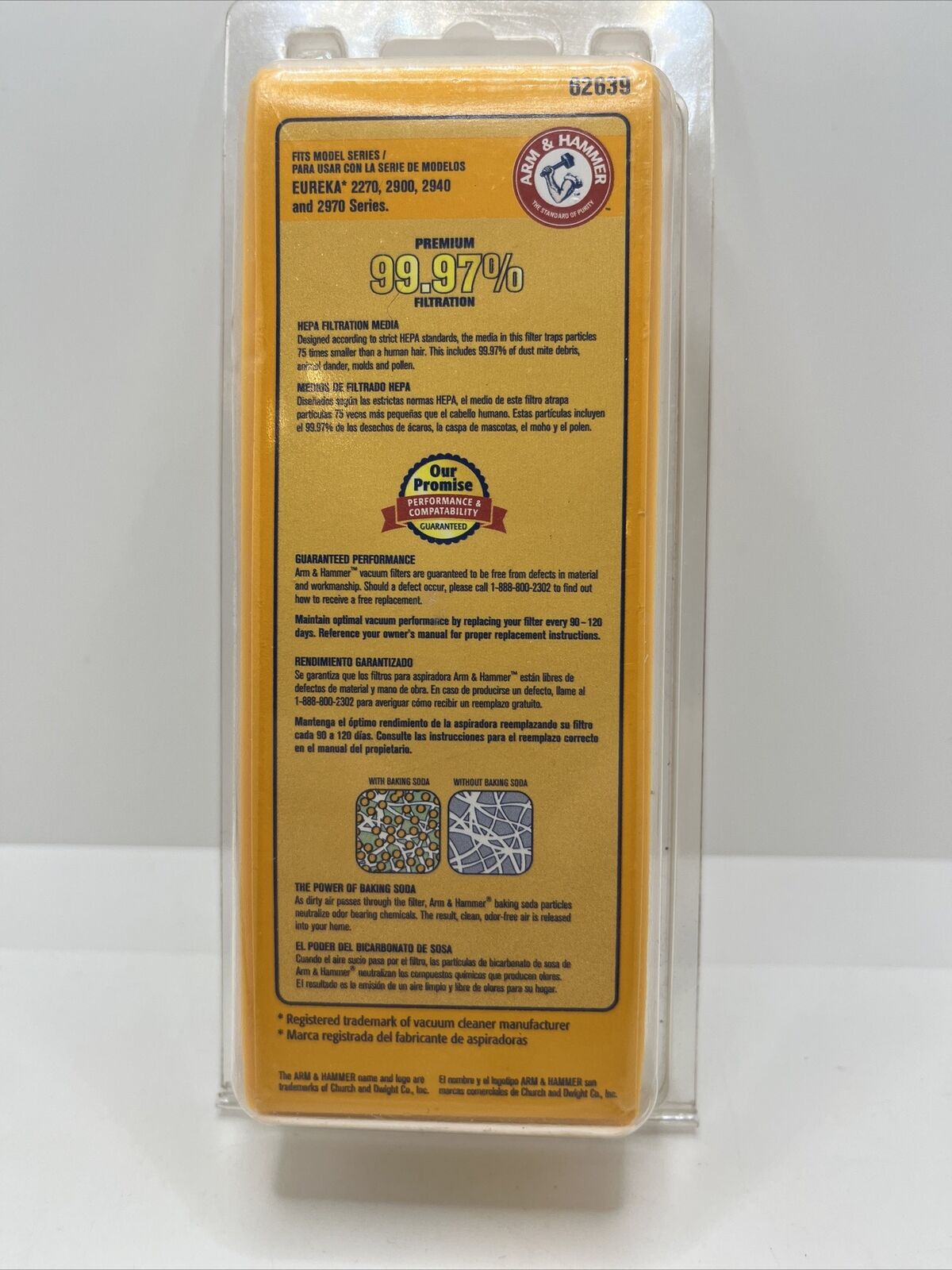 Arm & Hammer Odor Eliminating Vacuum Filter | Eureka HF-7 | HEPA | FREE SHIP
