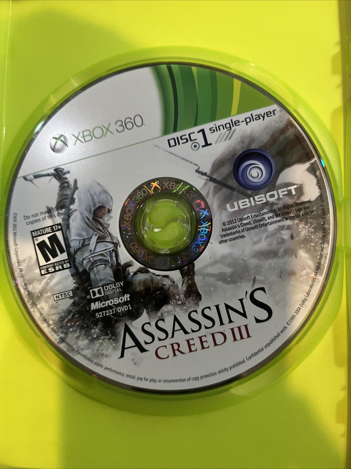 Assassin’s Creed 3 GameStop Edition ( Xbox 360) CIB. New Case. Tested