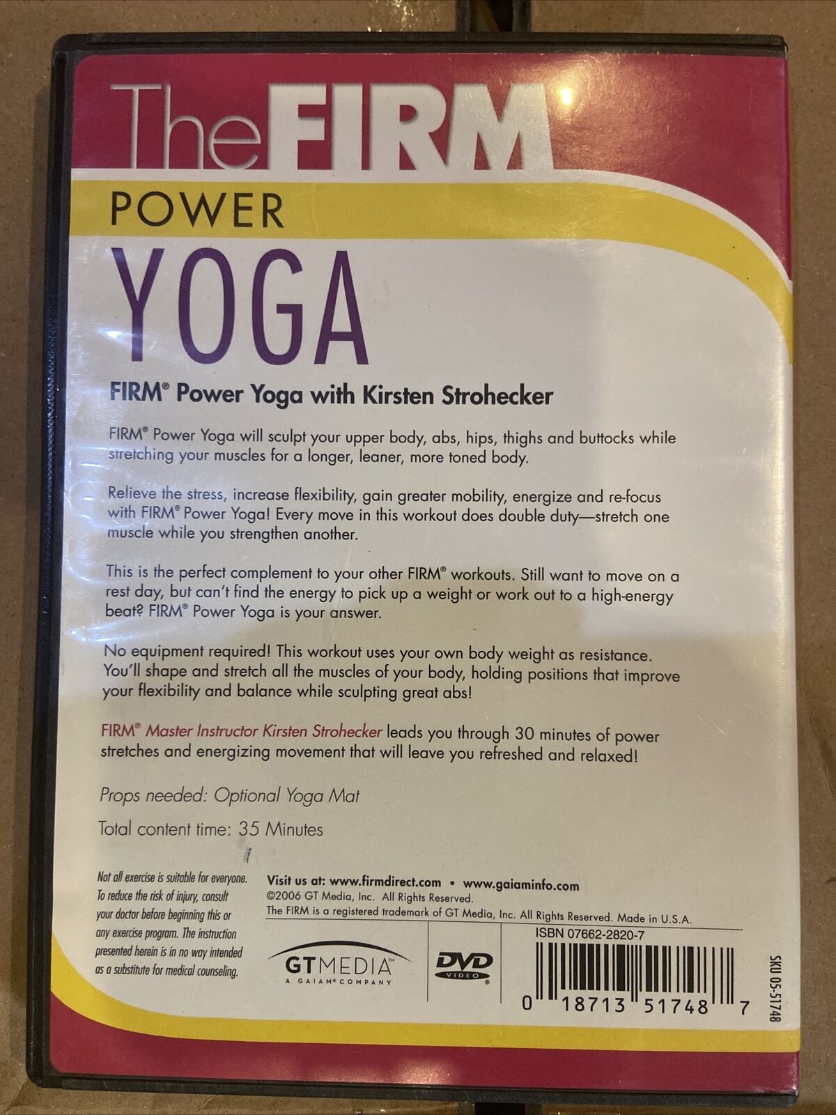 The Firm: Power Yoga (DVD, 2006)