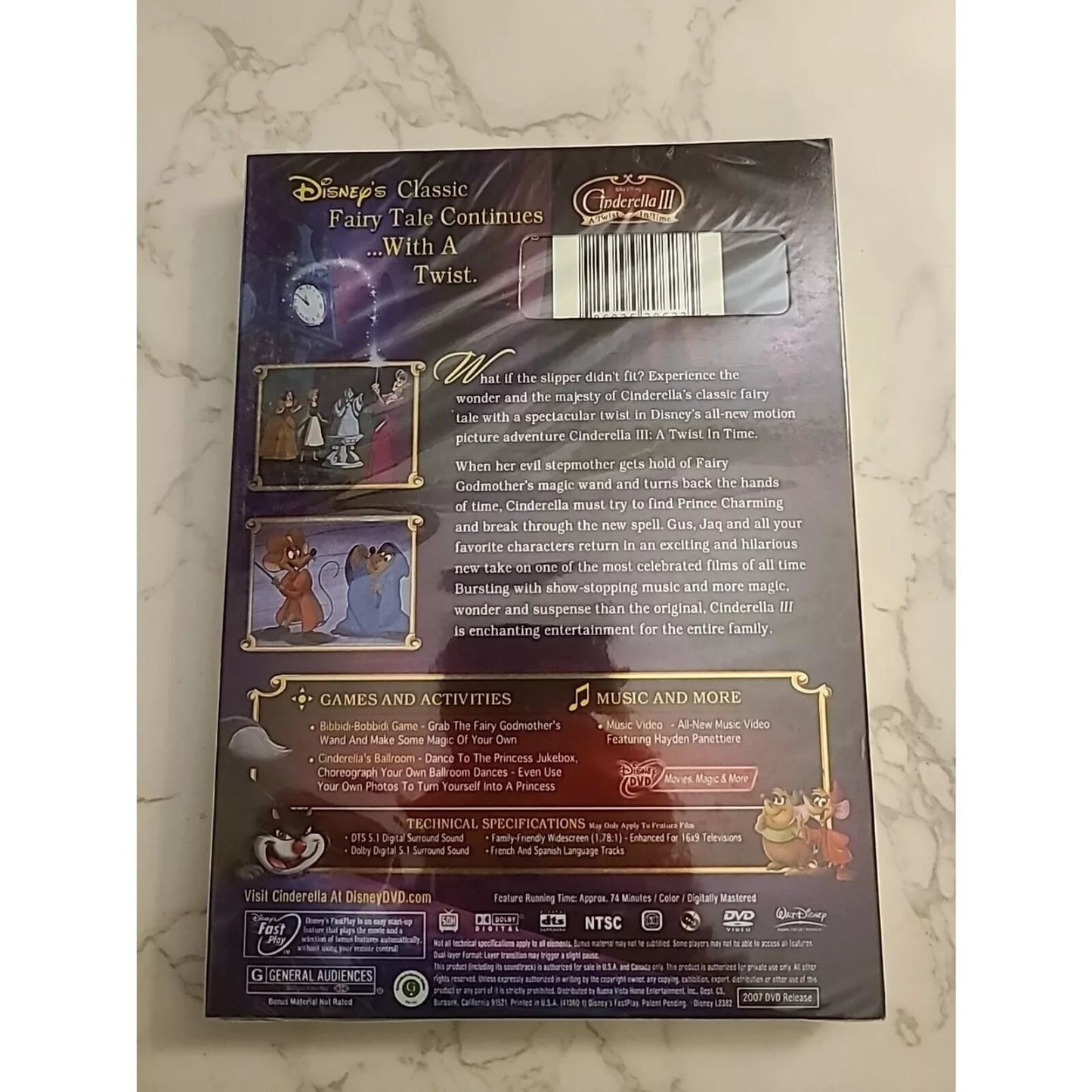 Cinderella III: A Twist In Time (DVD) Brand New Sealed