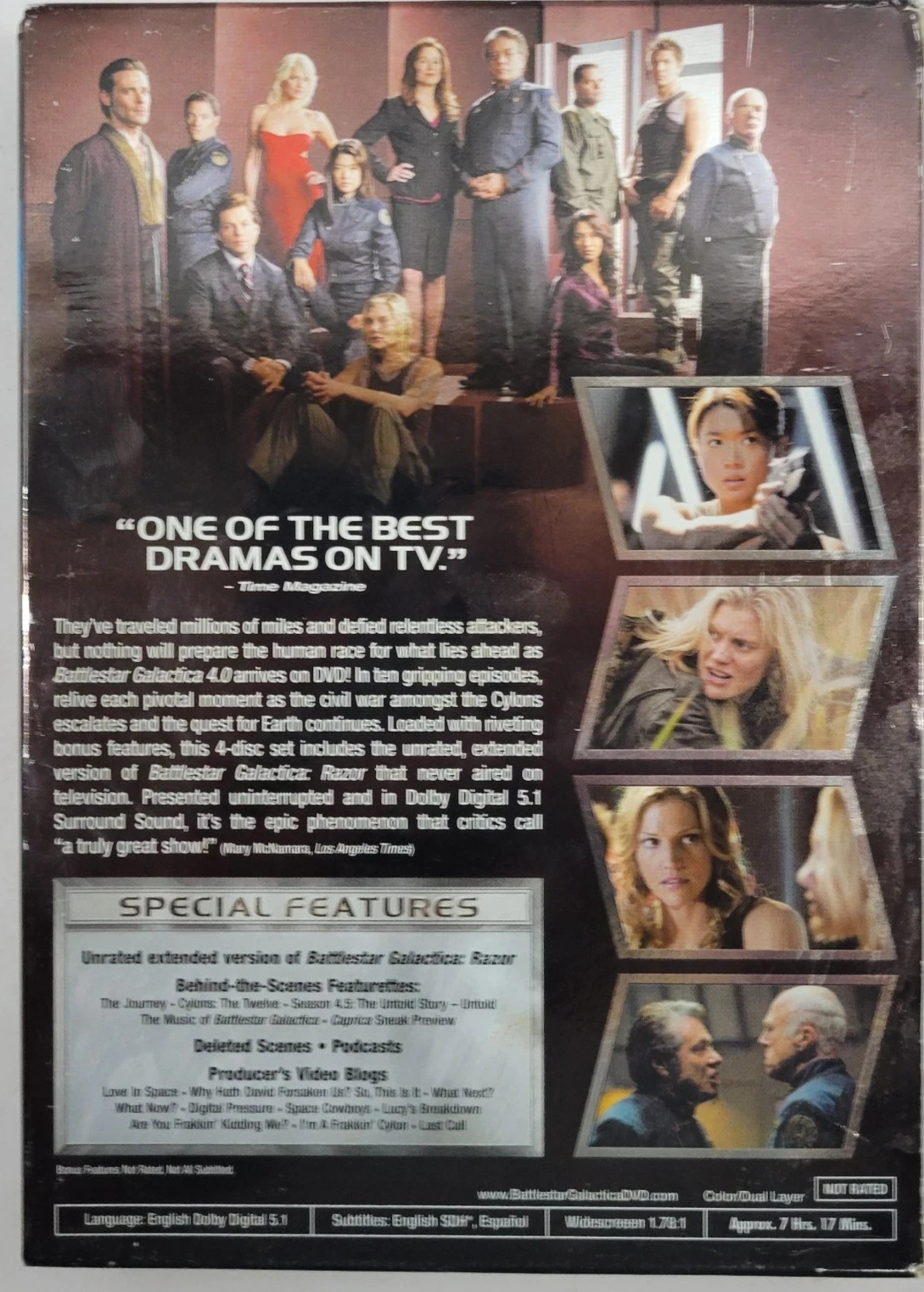 Battlestar Galactica: Season 4.0 (DVD, 2008) Tested.