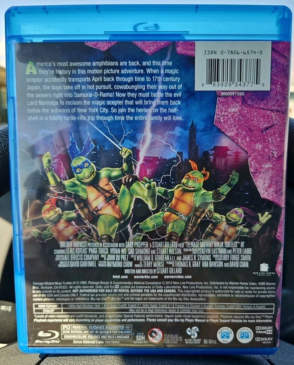 Teenage Mutant Ninja Turtles Turtles in Time III(BluRay) New Sealed. No download