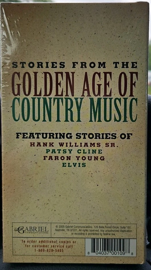 Gabriel VHS Tape Stories From Golden Age Country Music Cline Elvis Williams Sr