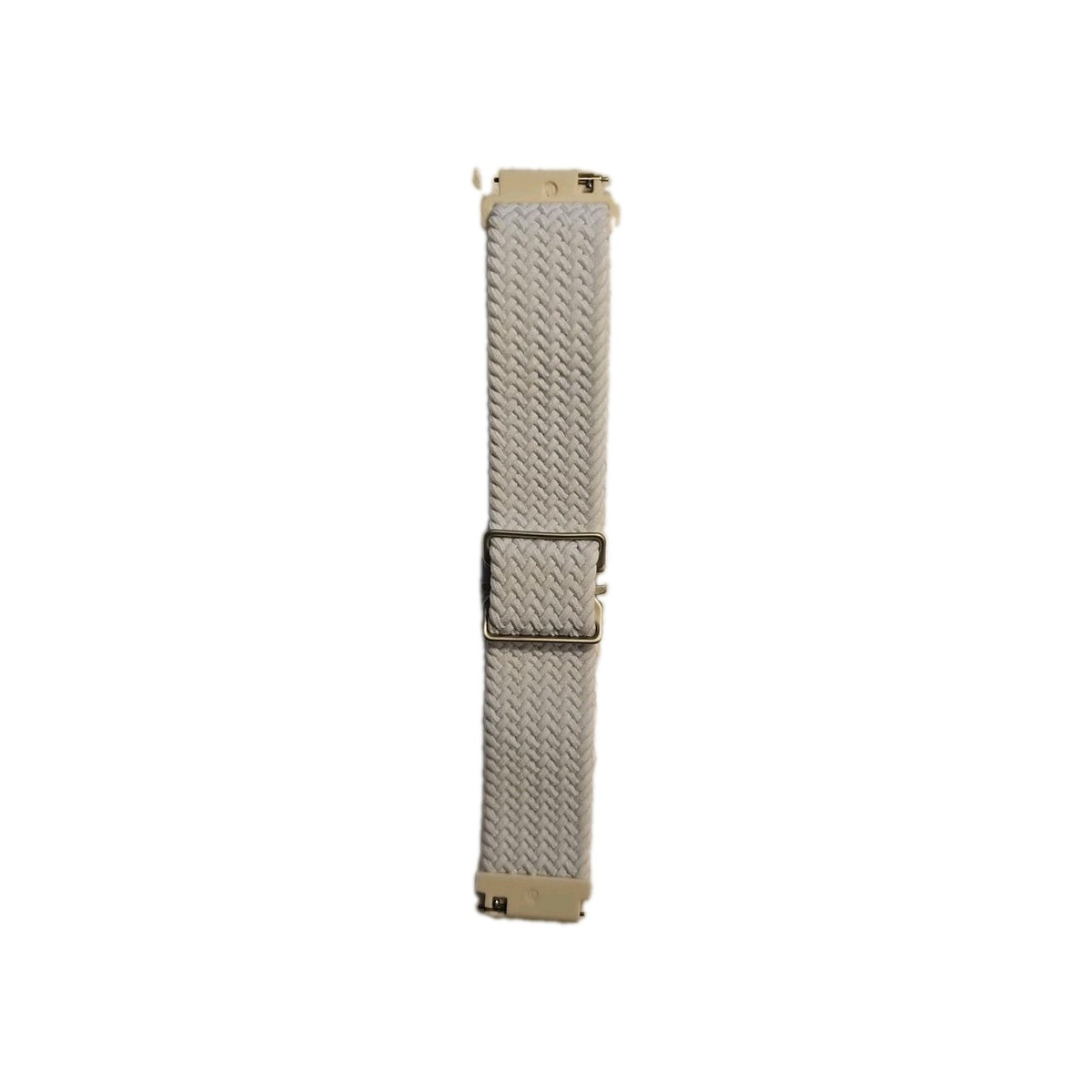 20mm White Braided Woven Watch Band Adjustable Metal Quick Release...