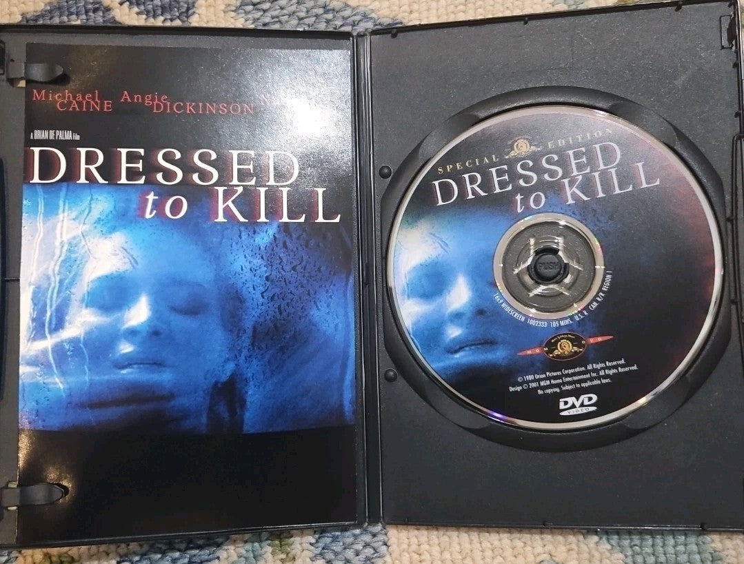 Dressed to Kill (DVD, 1980) Tested slim case cropped artwork.