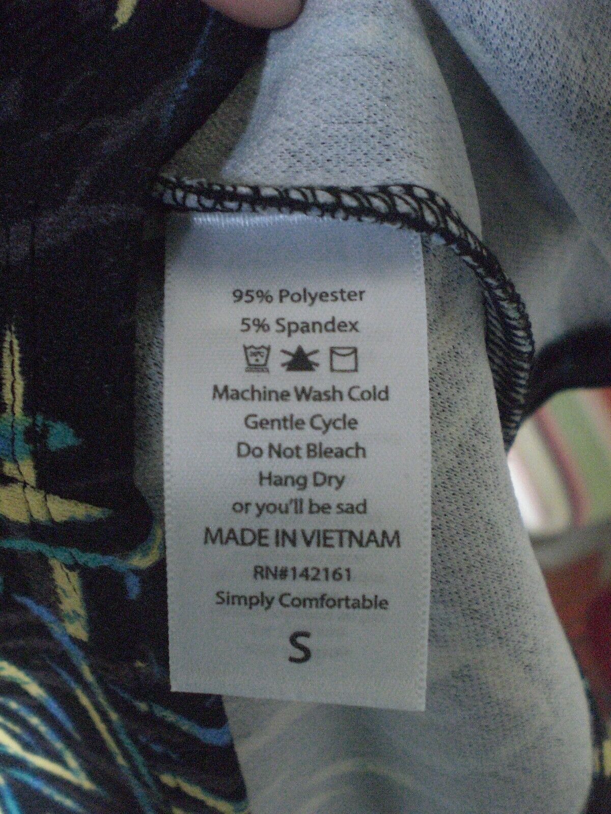 LuLRoe Cassie Skirt Black with Yellow Green Blue Geometric Shapes SMALL