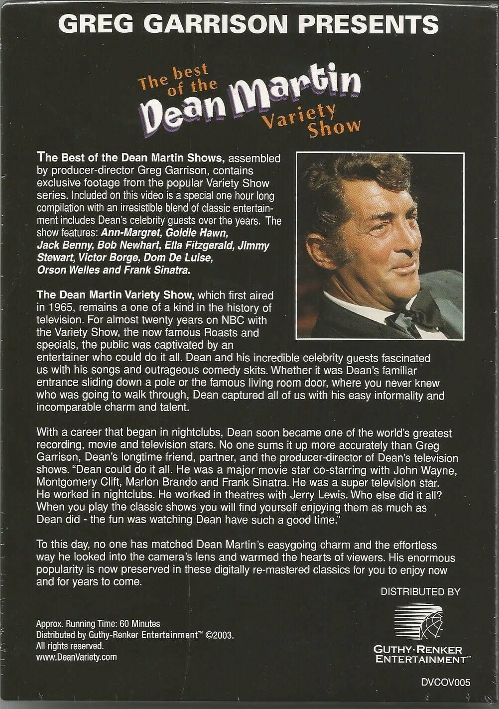 The Best of the Dean Martin Variety Show (DVD, 2011) Special Edition -