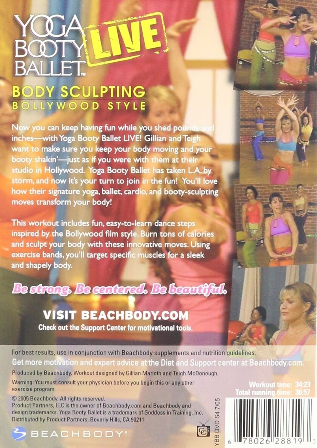 Yoga Booty Ballet Live Body Sculpting Bollywood Style DVDs