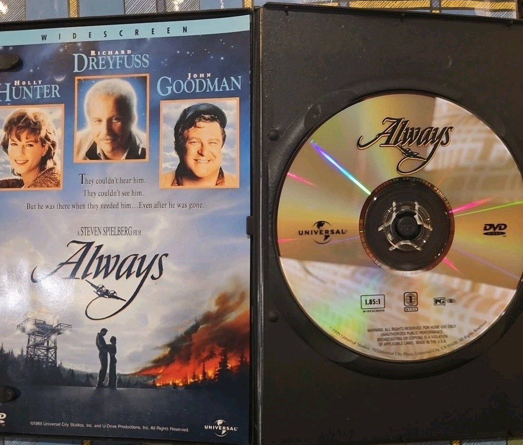 Always (DVD, 1989) cropped artwork tested Slim case.