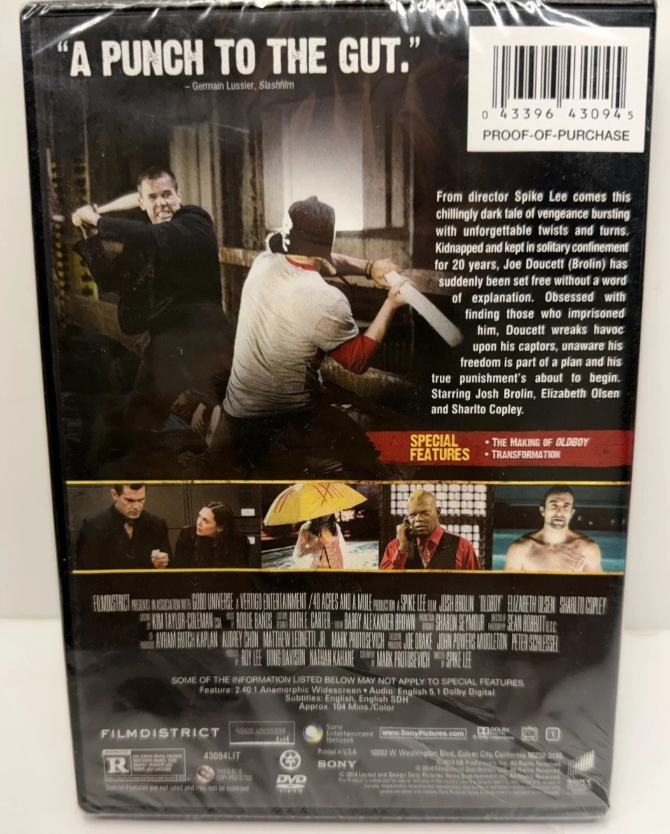 Oldboy (DVD) 2013 Spike Lee Thriller Josh Brolin Elizabeth Olsen