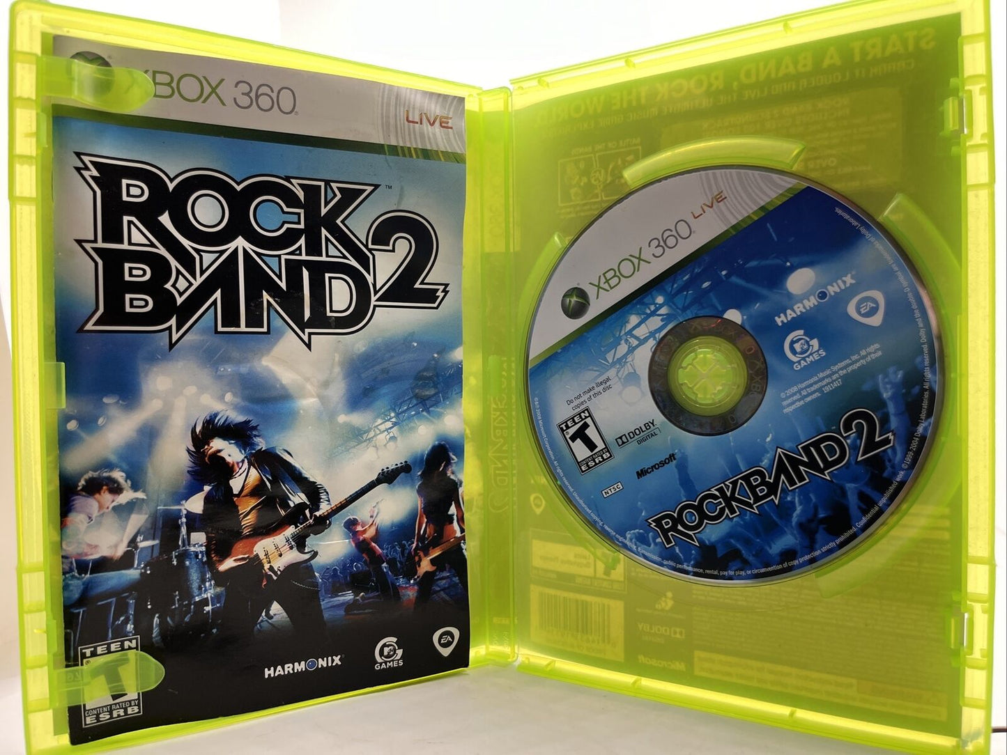 Rock Band 2 (Microsoft Xbox 360, 2008)