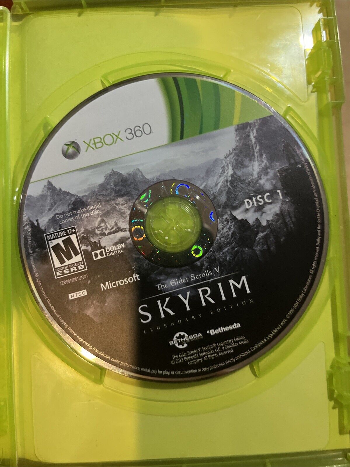 Elder Scrolls Skyrim V - Xbox 360 - New Case. Tested. CIB. Resealed