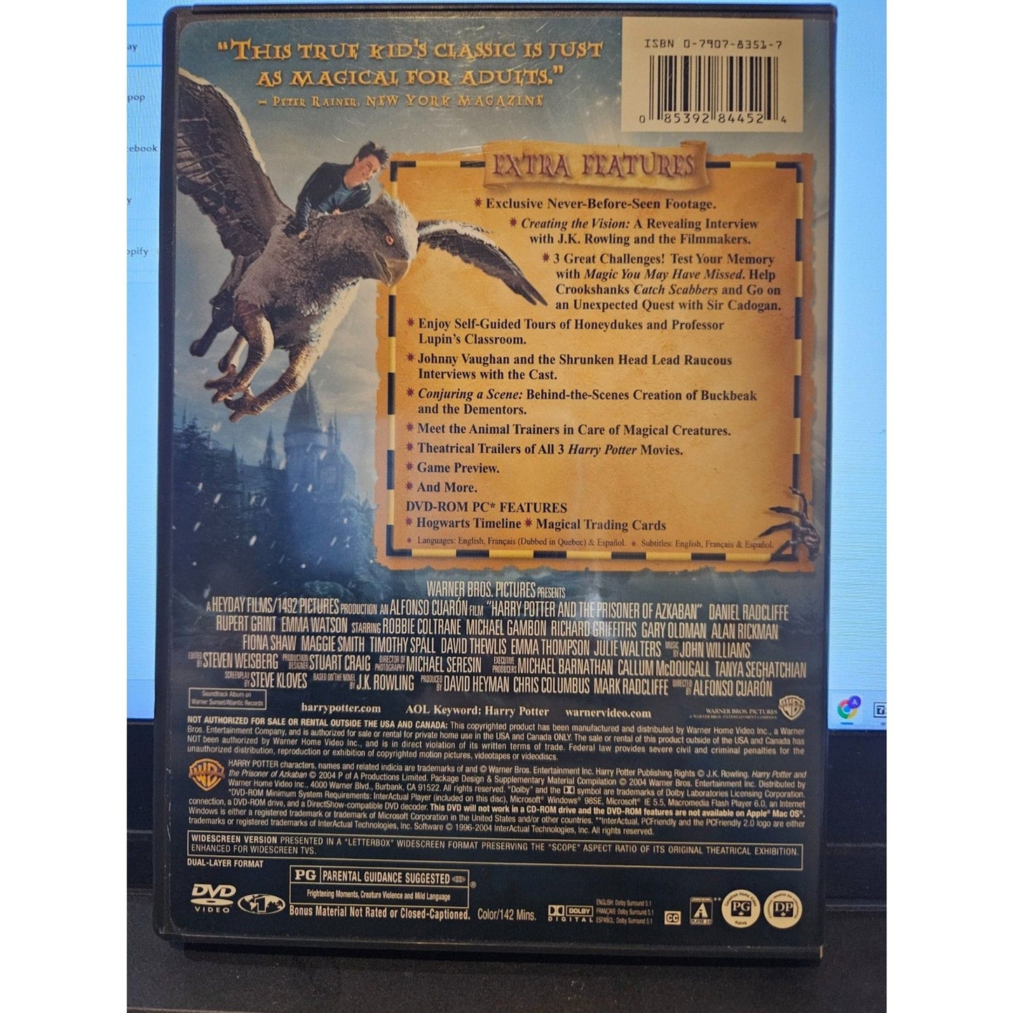 Harry Potter and the Prisoner of Azkaban (2-Disc Widescreen - DVD) Sealed
