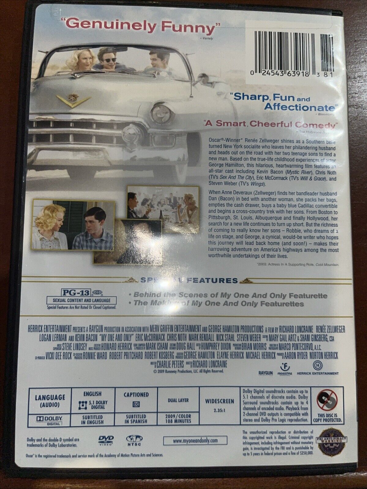 My One and Only (DVD, 2009, Widescreen) NEW