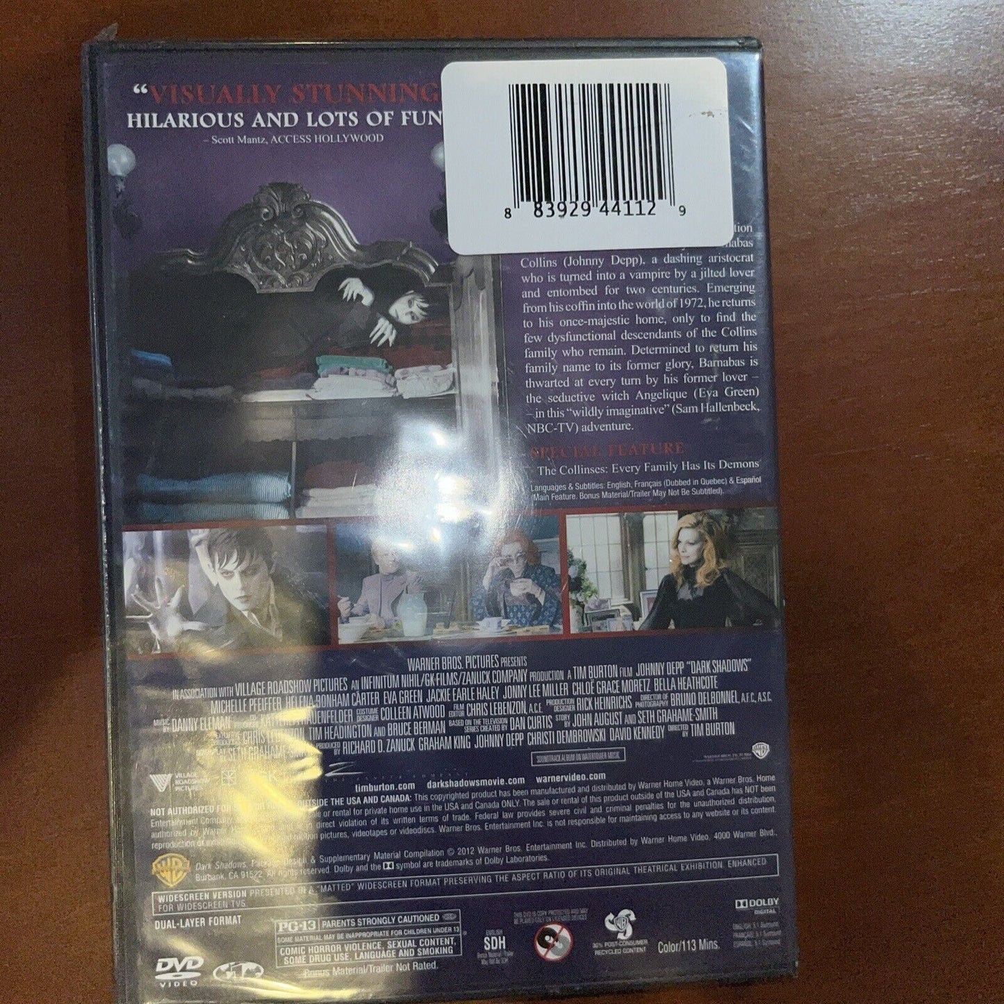 2012 Dark Shadows DVD Factory Sealed NEW Johnny Depp Tim Burton