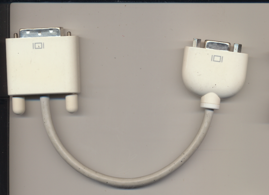 Genuine Apple VGA Female to DVI Male Adapter