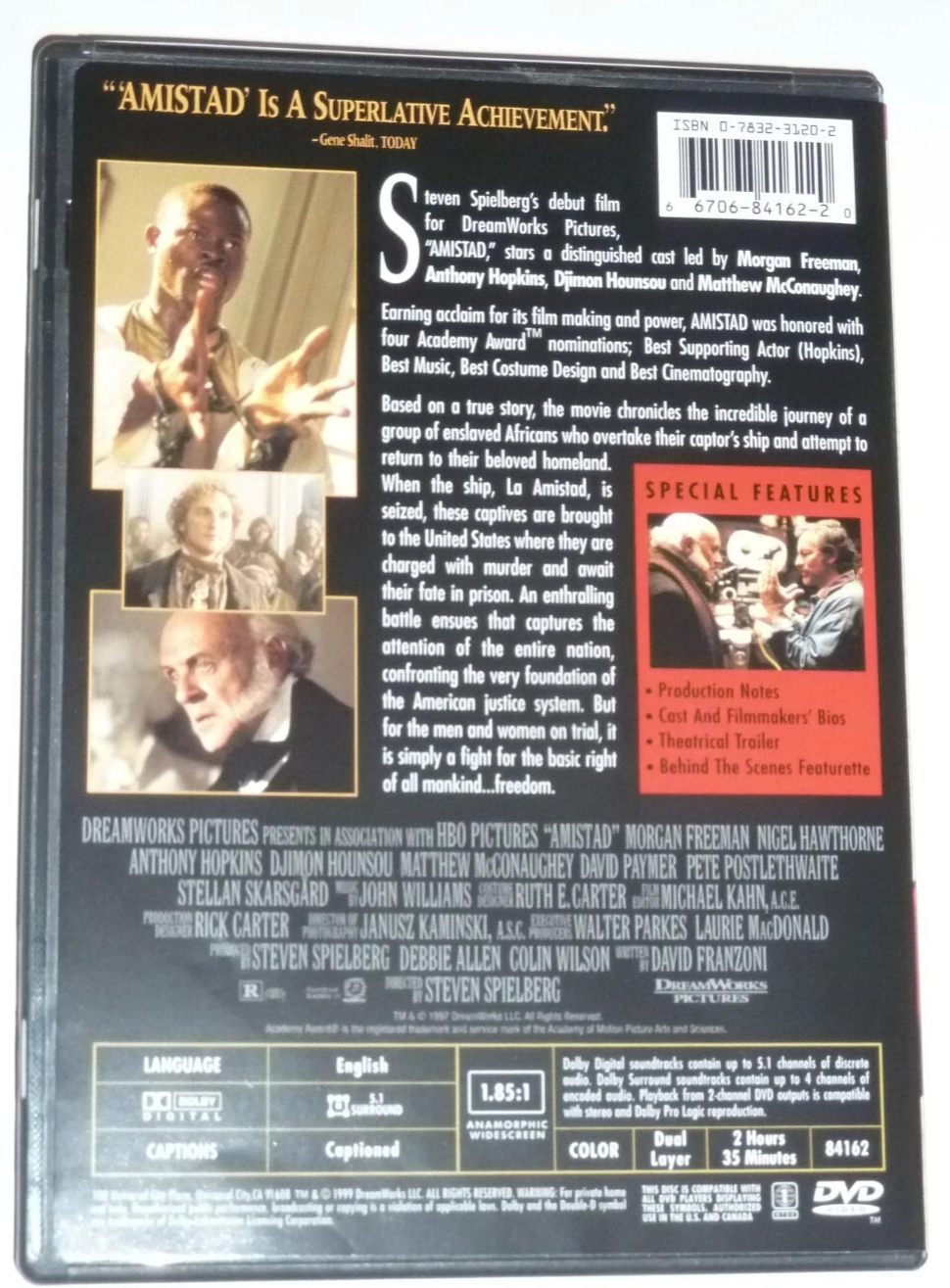 Amistad (DVD) Tested