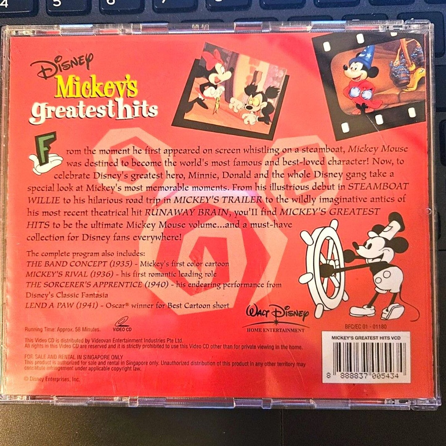 Disney Mickey's Greatest Hits (VCD) from Singapore - Brand New Sealed