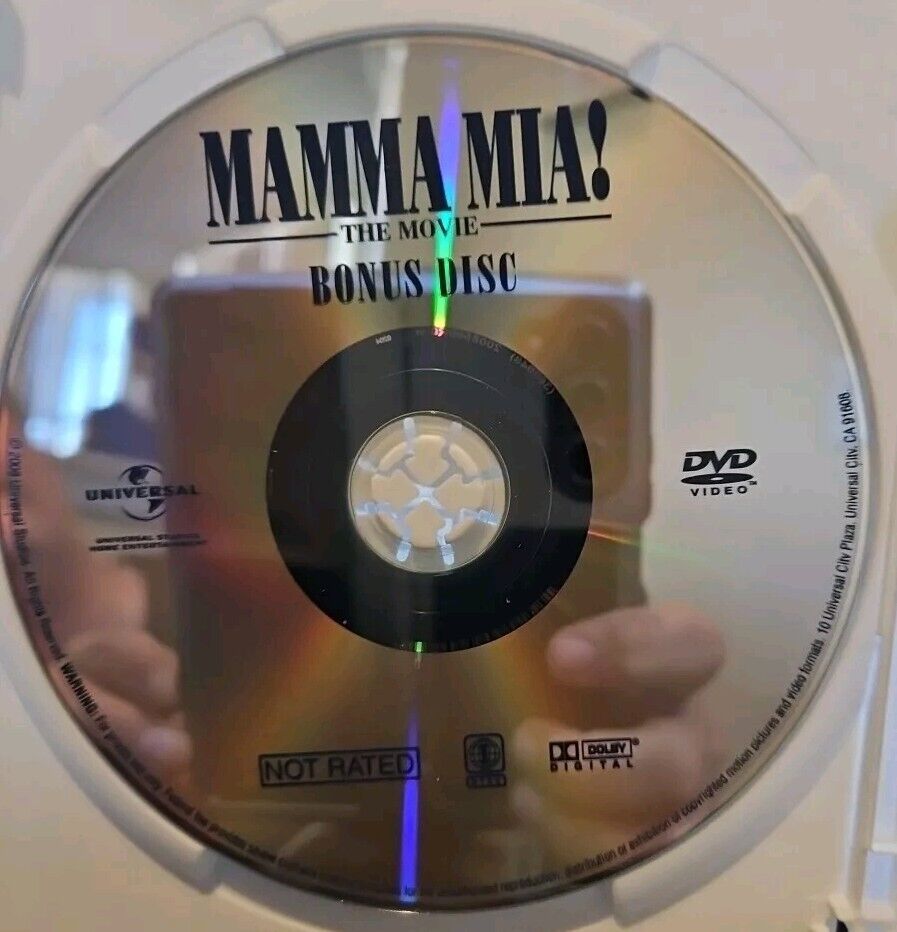 Mamma Mia! (DVD, 2008) Tested. W/slipcover