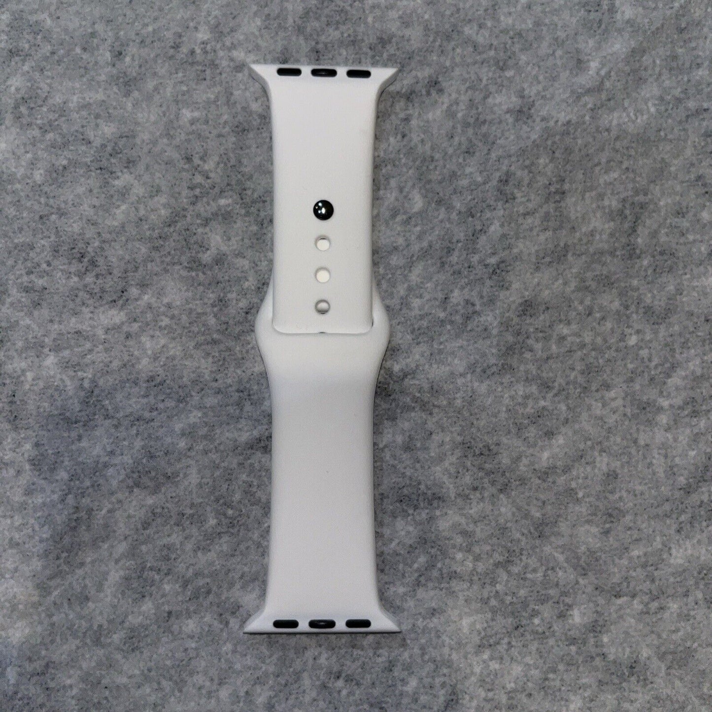 White S/M Apple Watch Sports Band Fits 38/40/41mm for Series 7 8 9