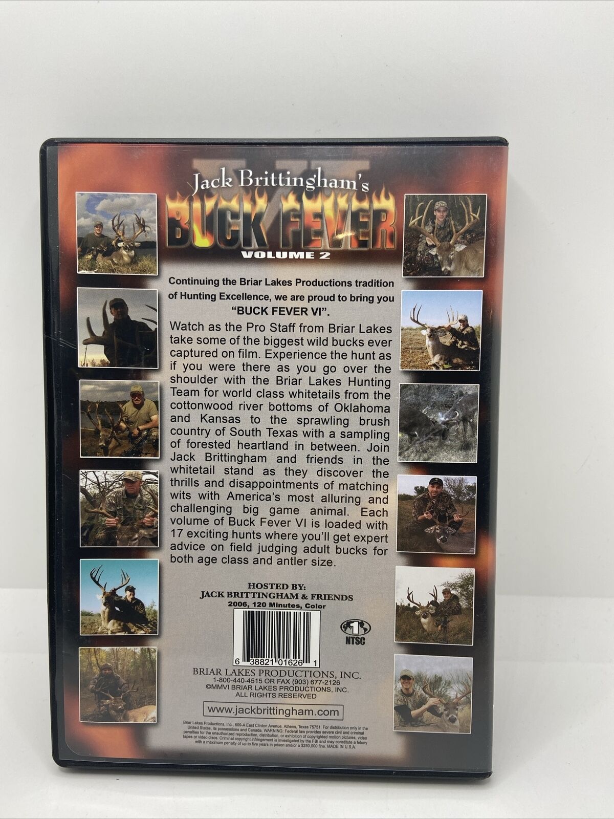 2006 JACK BRITTINGHAM'S BUCK FEVER 6 VOLUME 1 DVD