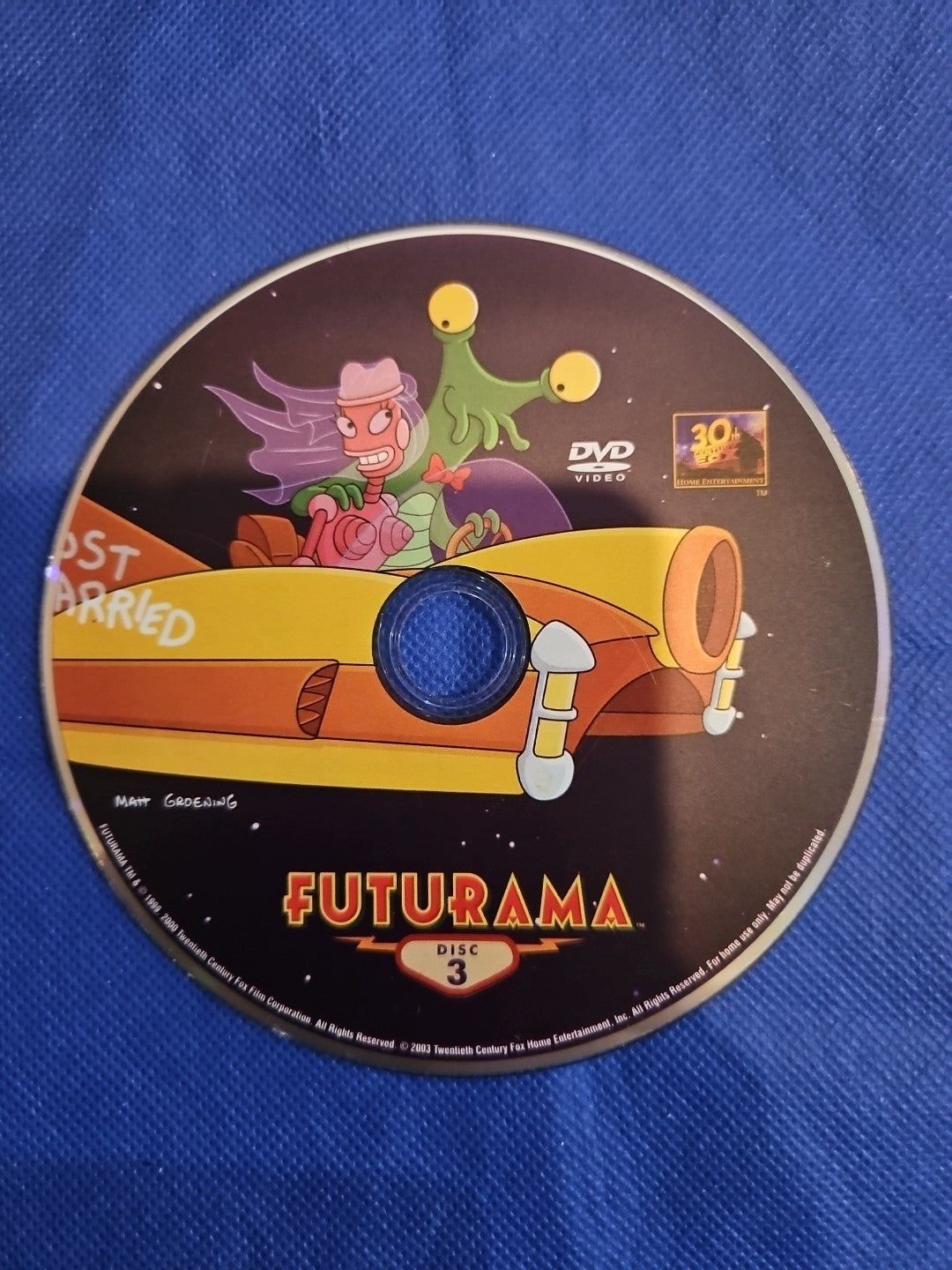Futurama Disc 3 (DVD) Tested.