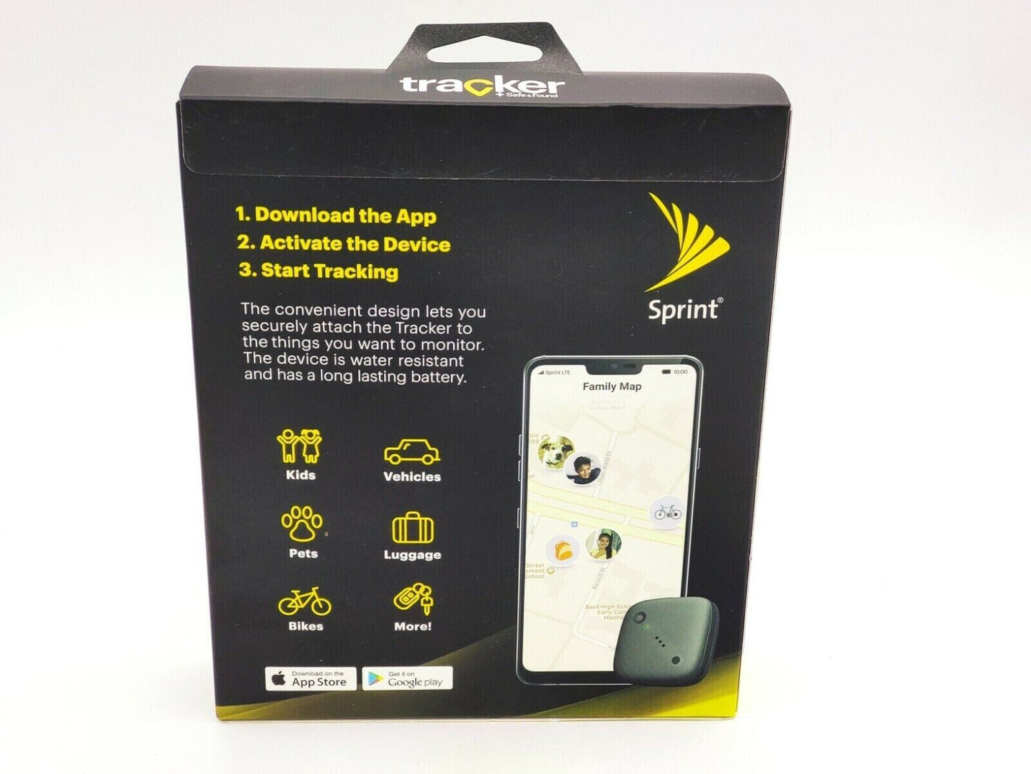Tracker + Safe And Found from Sprint - New In Box